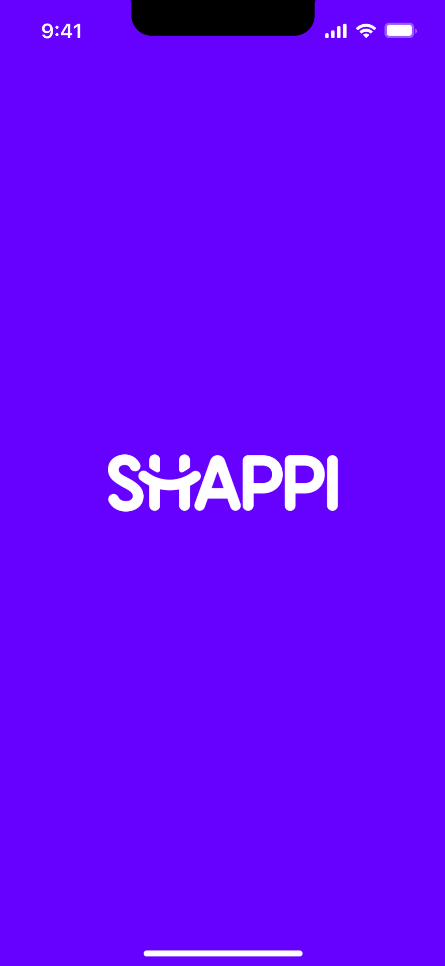 Shappi — Splash screen